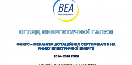 Огляд енергетичної галузі. Фокус – механізм дотаційних сертифікатів на ринку електричної енергії